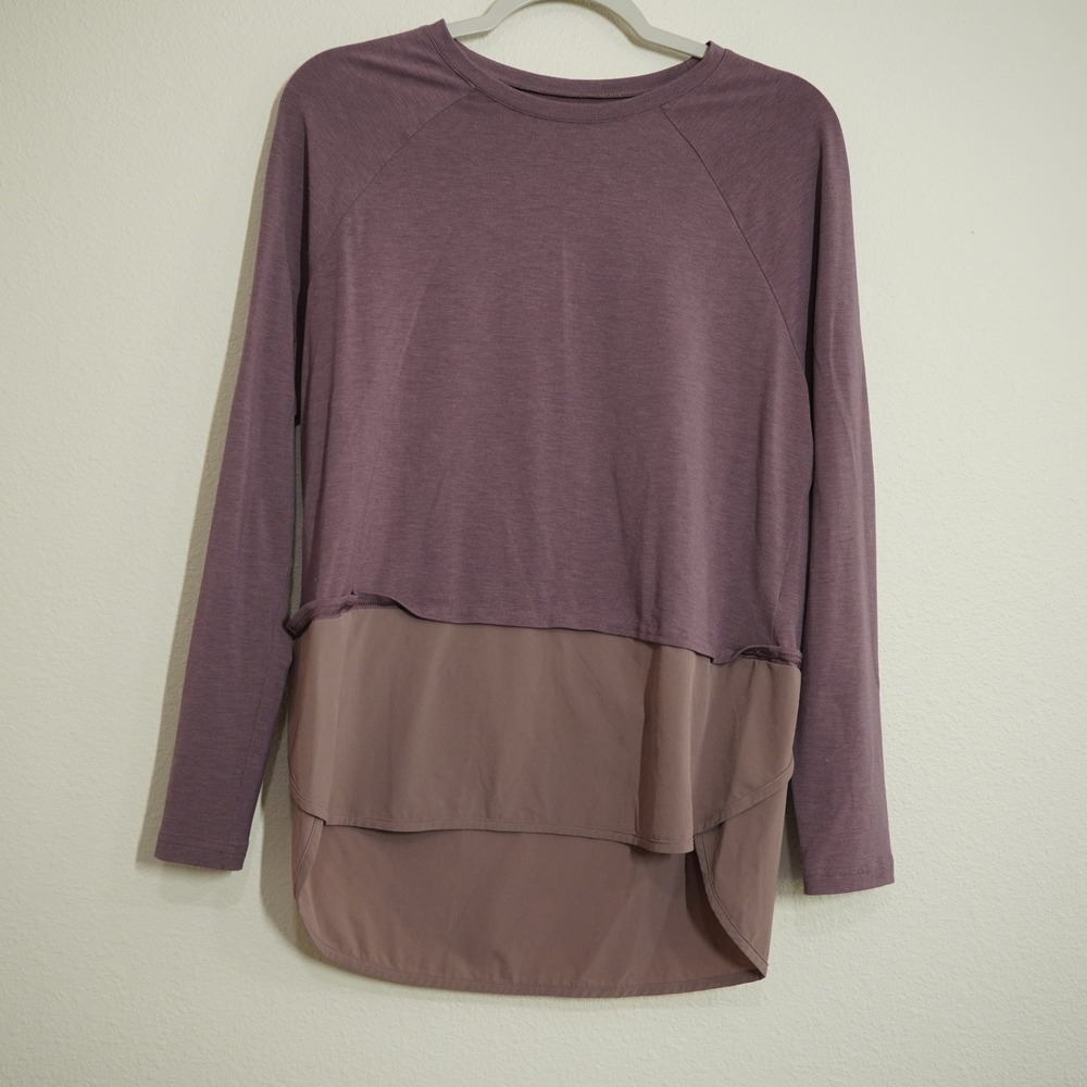 Backcountry Women's Medium Dark Purple Long Sleeve Wool Blend Layering Shirt